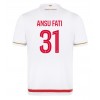 AS Monaco Ansu Fati #31 Hjemmedrakt 2025-26 Kortermet